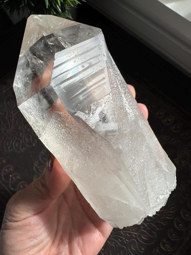 Clear cathedral quartz crystal - clear,