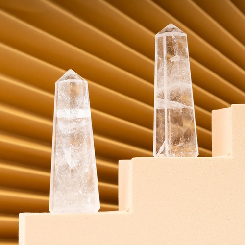Clear quartz crystal tower - quartz,